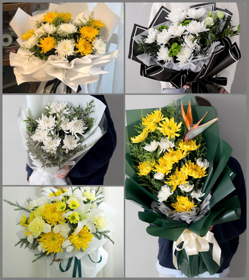 福建漳州平和县芦溪镇连新村白事花束代送